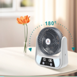 Solar Cooling Fan with Power Bank