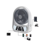 All-in-One Solar Cooling Fan with Power Bank, LED Light & Charging System - Image 3